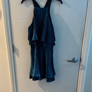 Likely Teal Pleated Dress